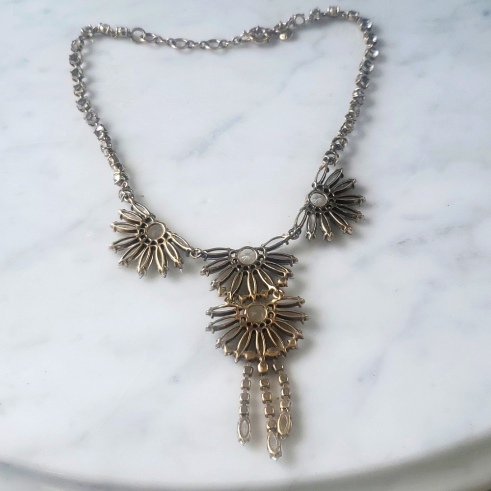 Beautiful Jcrew Statement Rhinestone Necklace - image 3